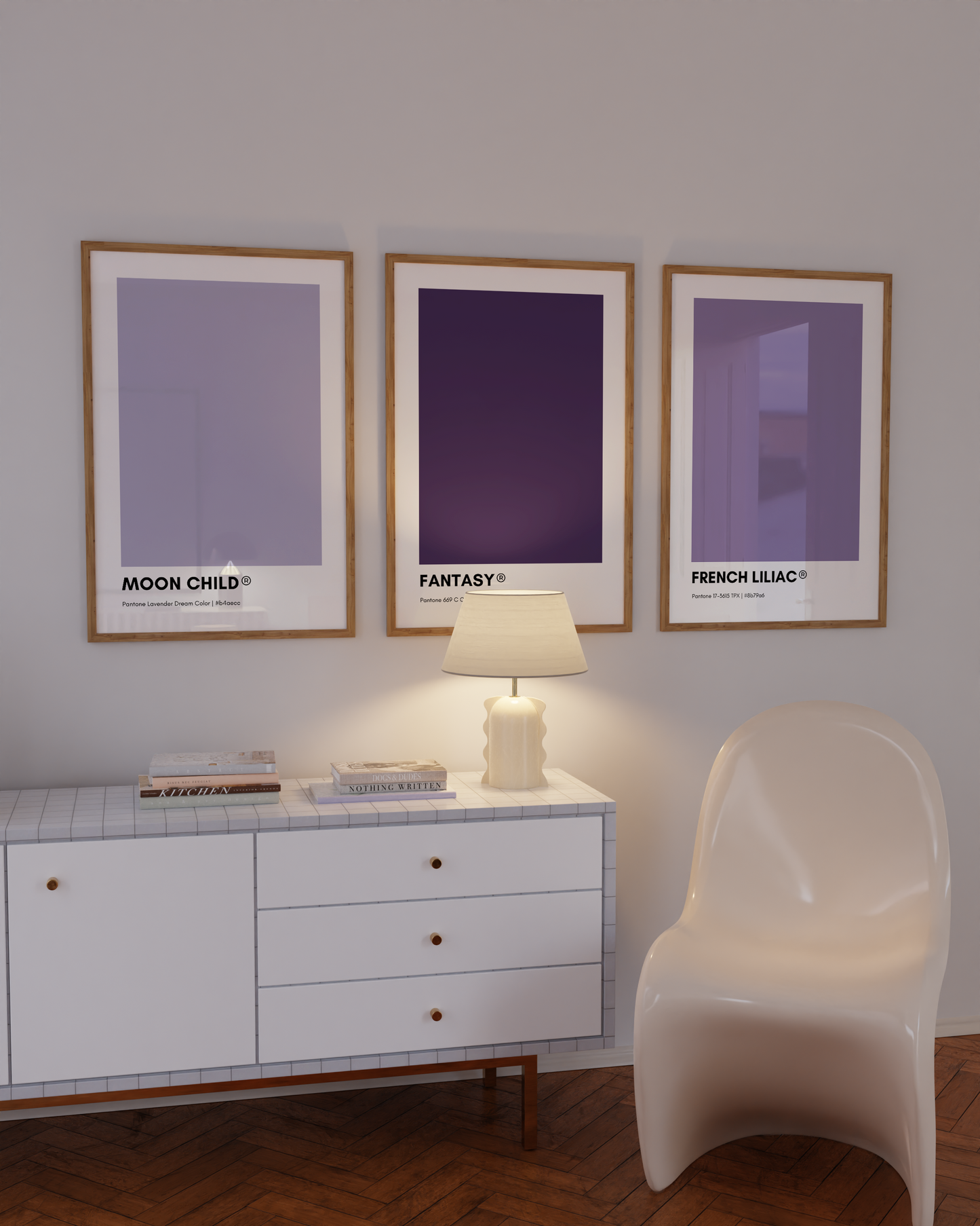 French Liliac Pantone Print Poster