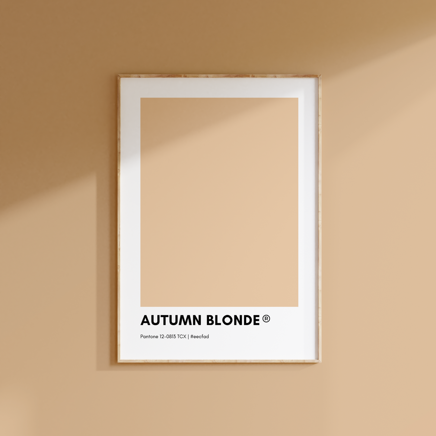 Autumn Blonde Pantone Poster Print