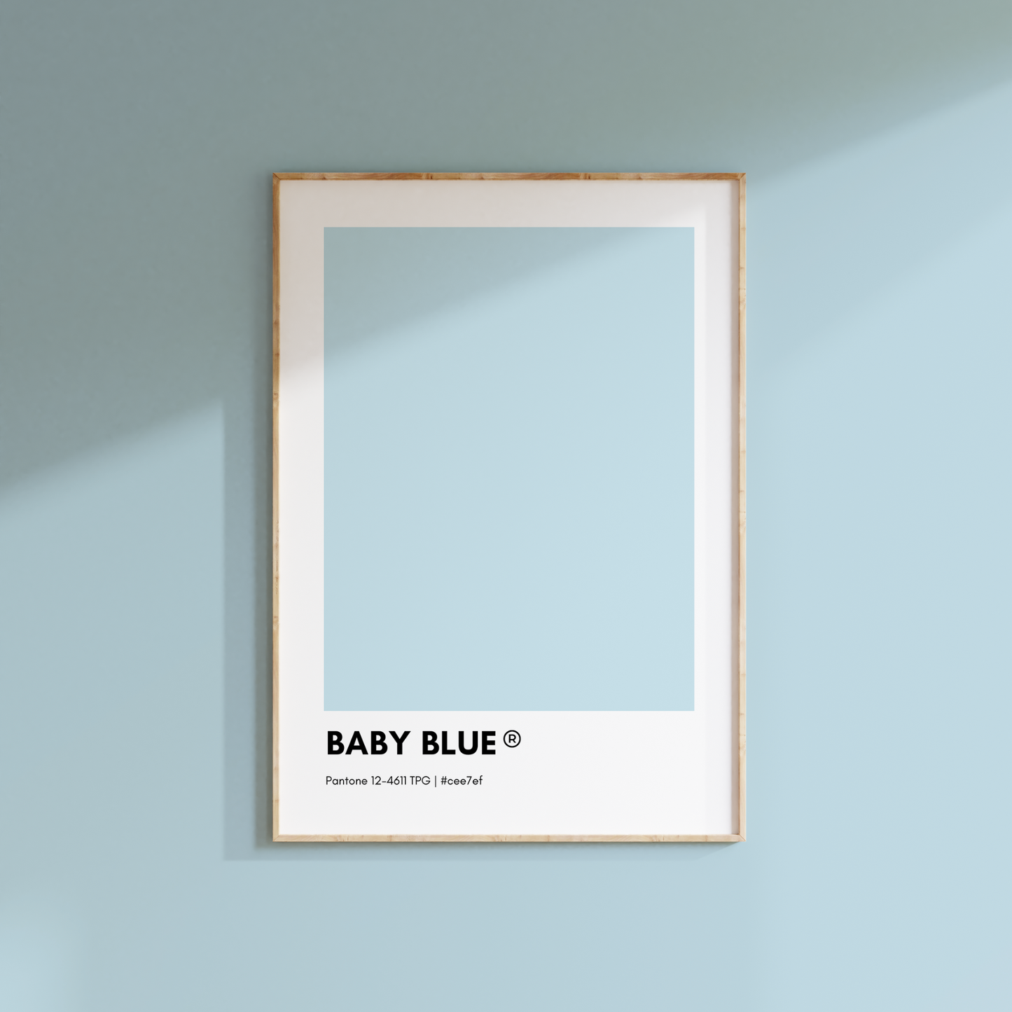 Baby Blue Pantone Print Poster