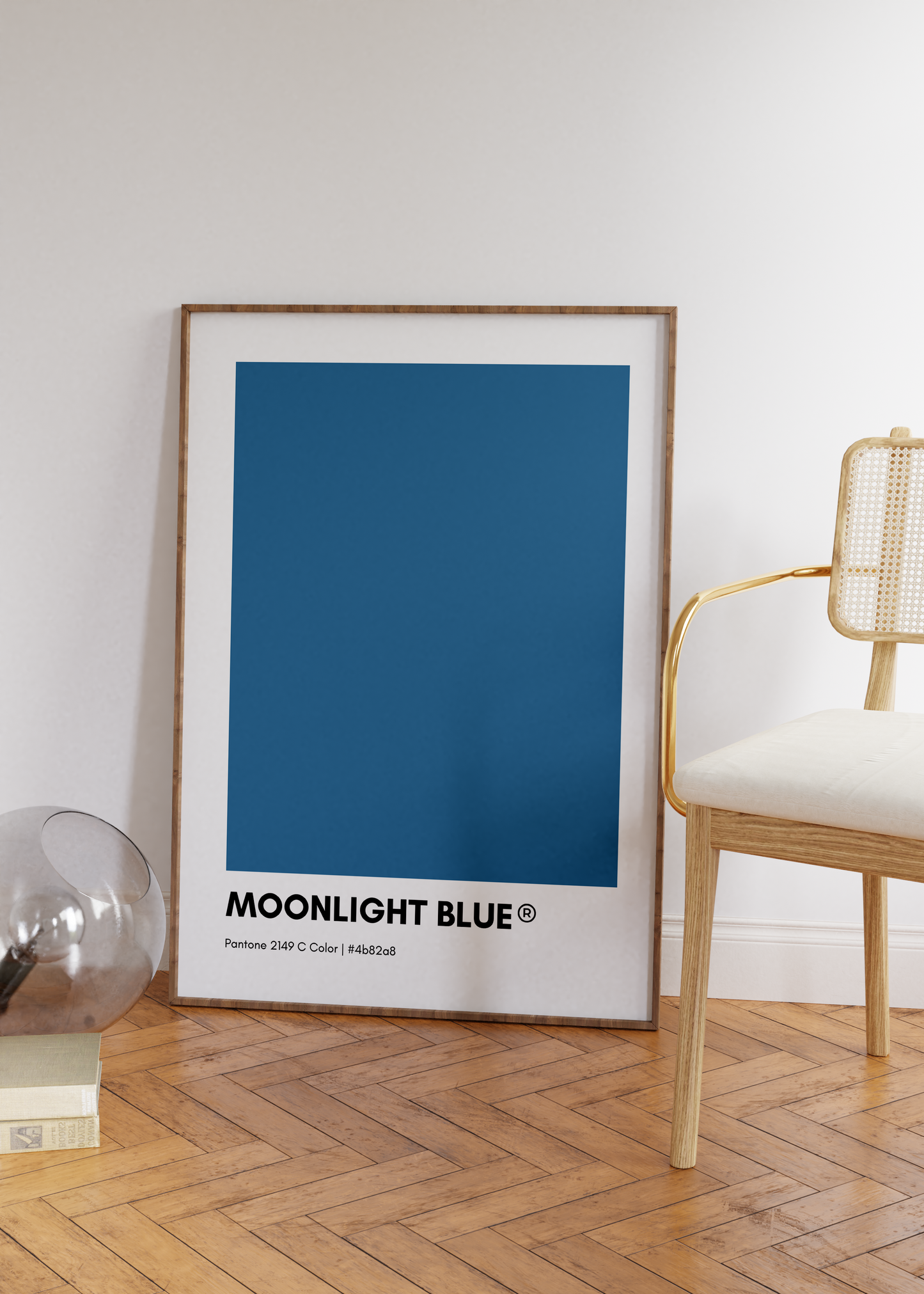 Moonlight Blue Pantone Print Poster