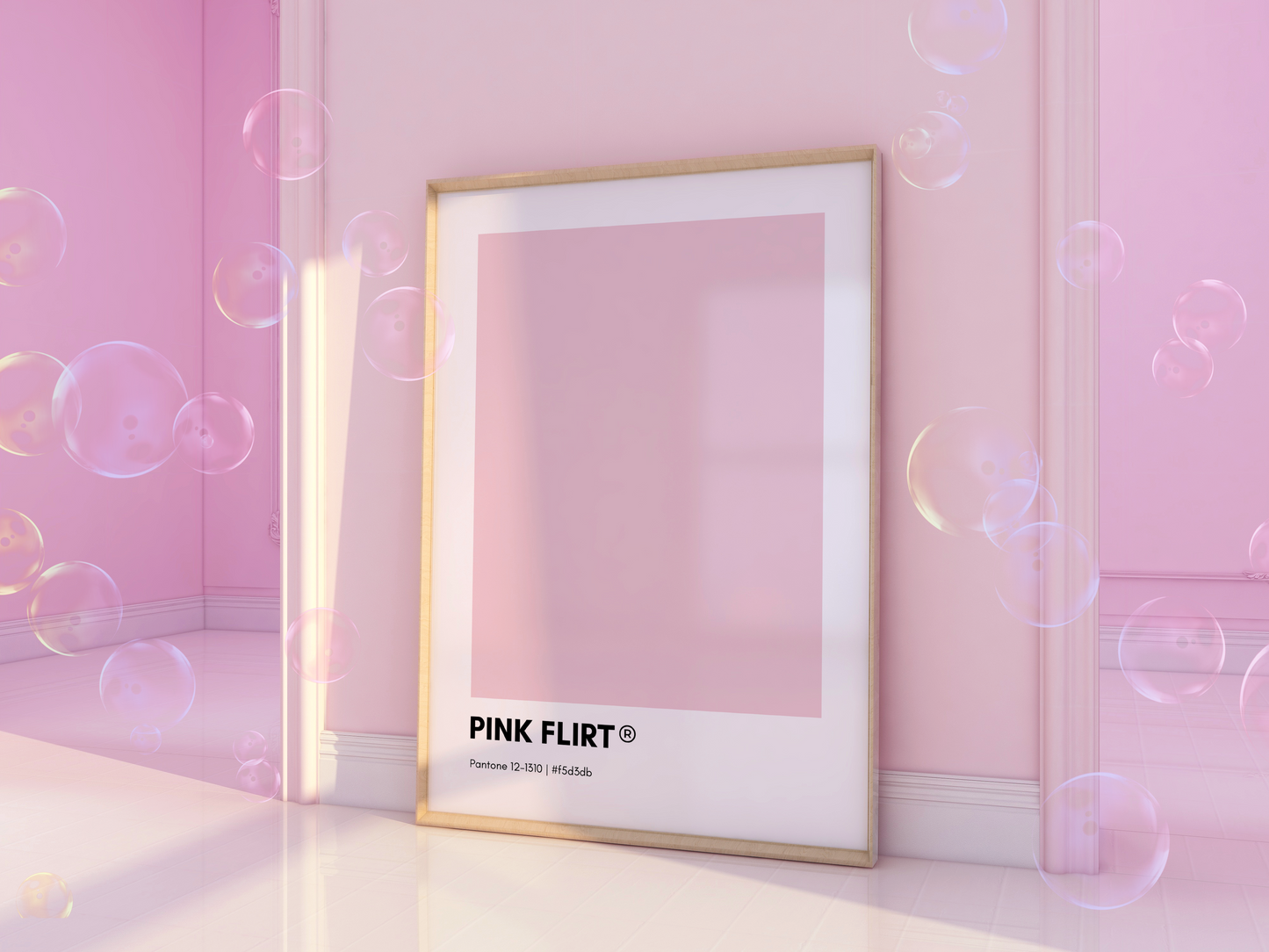 Pink Flirt Print Poster