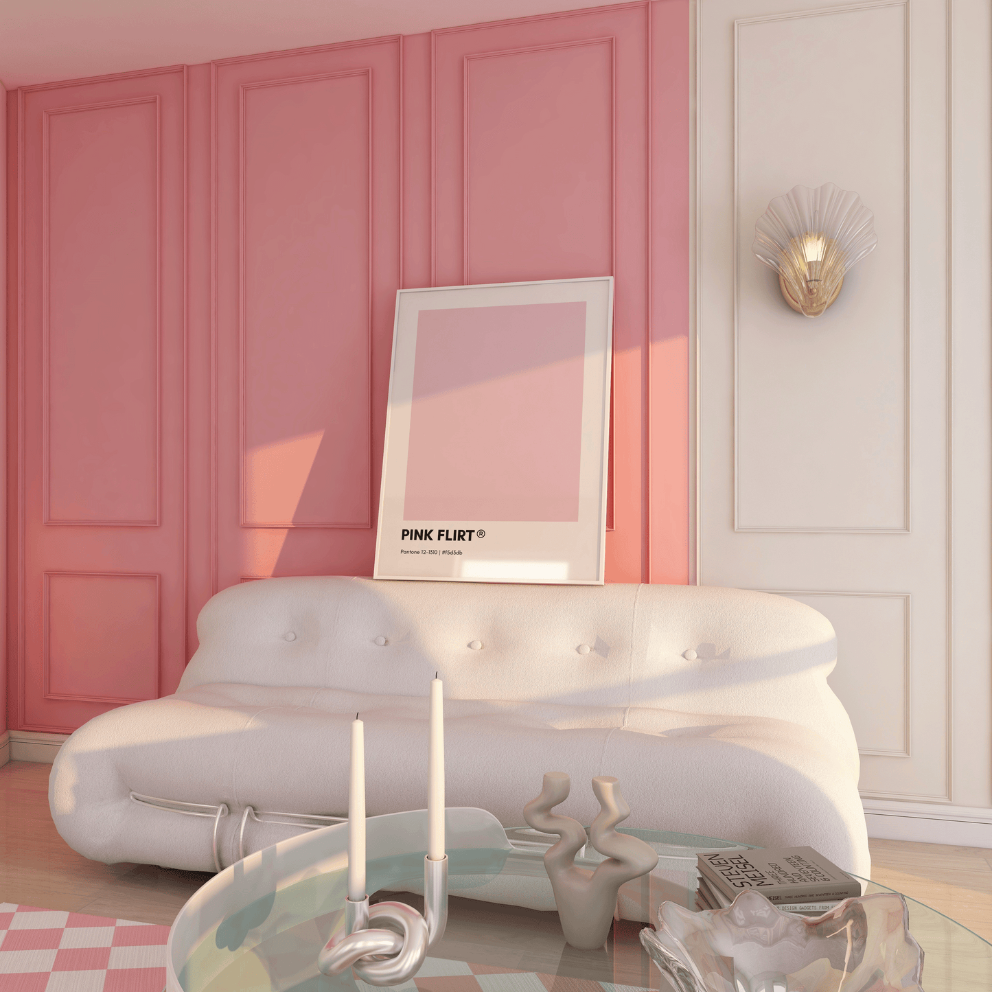 Pink Flirt Print Poster