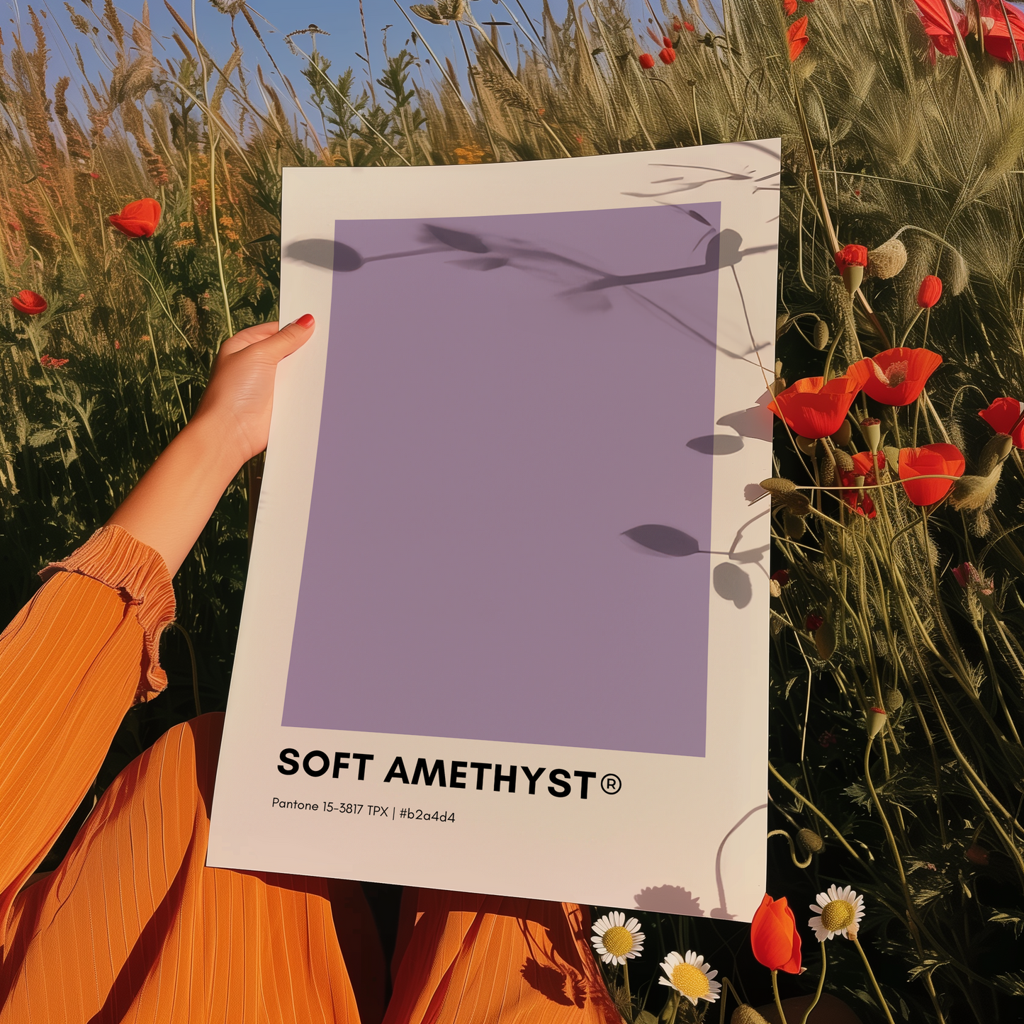 Soft Amethyst Pantone Print Poster